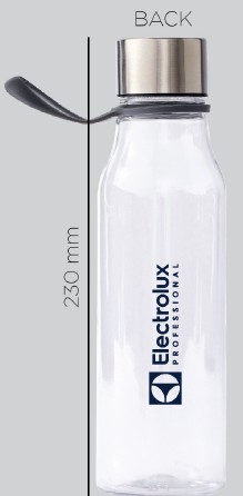 Vattenflaska transparent med blå ELP logo 40st/krt