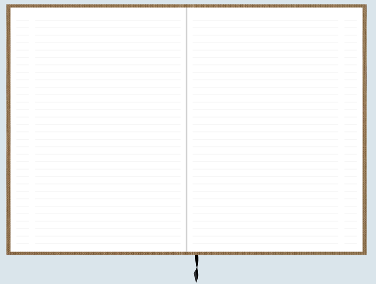 Anteckningsbok med vävomslag 19 böcker/krt