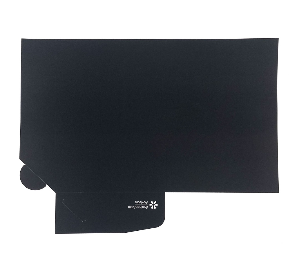 Cardboard folder for A4 pappers with logo