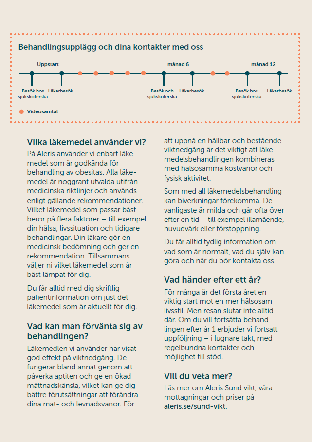 Broschyr "Sund vikt" A5 25st/fp