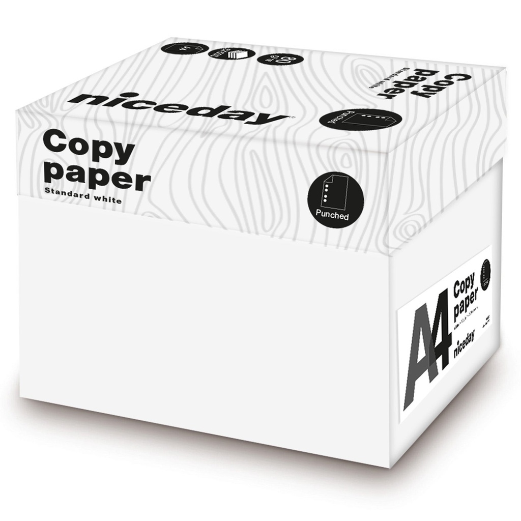 Kopieringspapper 80g A4 hålat 500/pkt