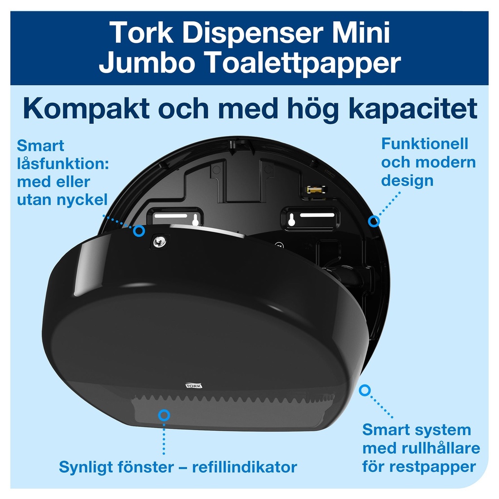 Dispenser Mini Jumbo T2 svart