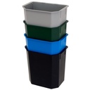 Plastkärl 9L svart insats