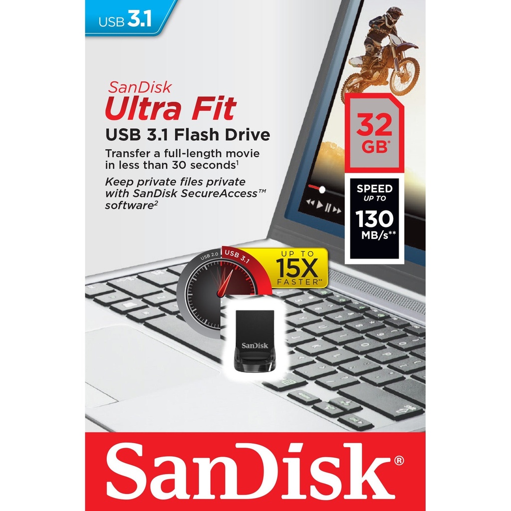 SANDISK USB-minne 3.1 UltraFit