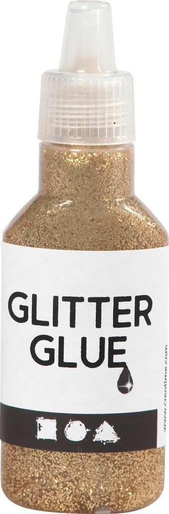 Glitterlim 25ml guld
