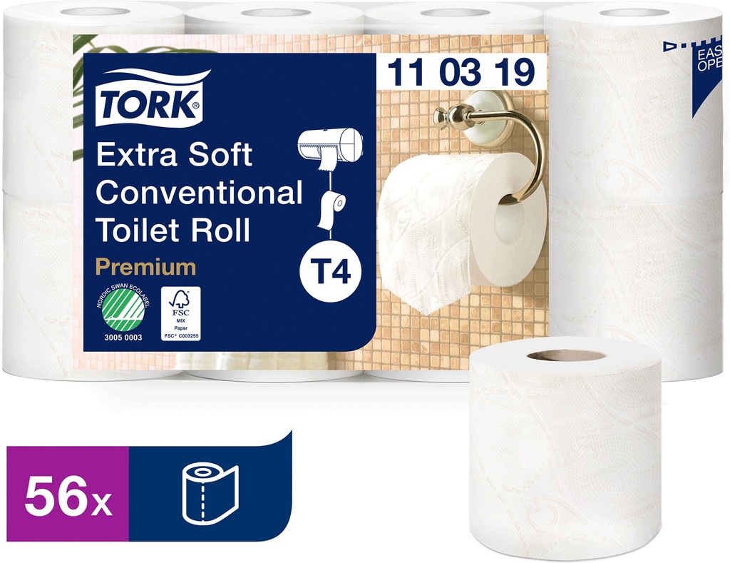 Toalettppr Tork Prem 3-lag 56/