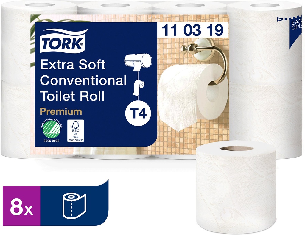 Toalettppr Tork Prem 3-lag 56/
