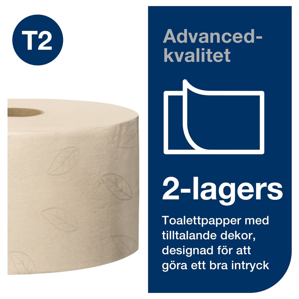 Toalettpapper T2 Nat Adv 12 rl
