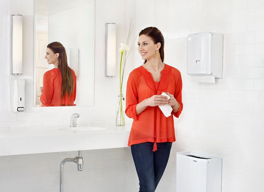 Katrin Papperskorg i metall, v
