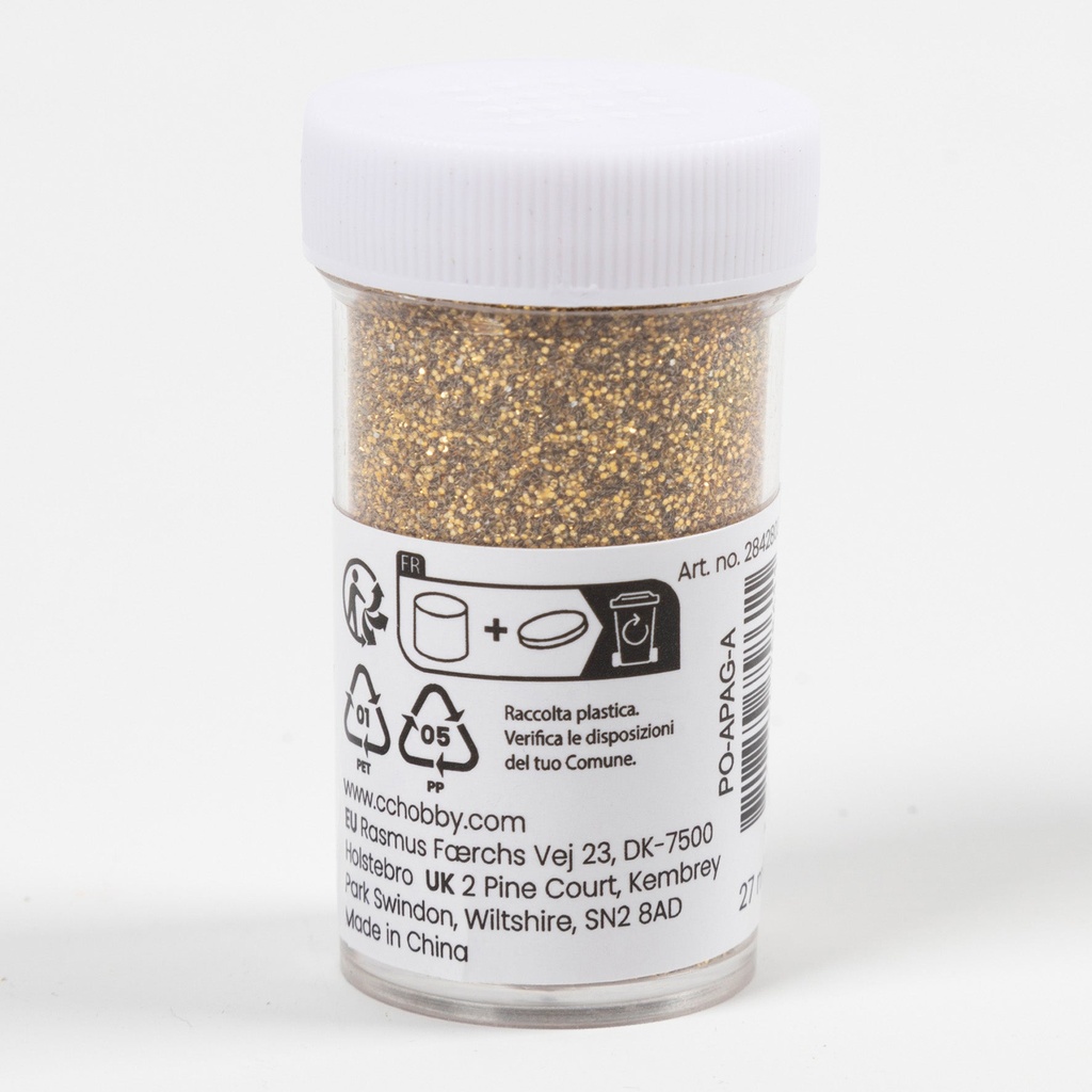 Glitter biologiskt 27ml guld