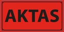 Varningsetikett Aktas 1000/rl