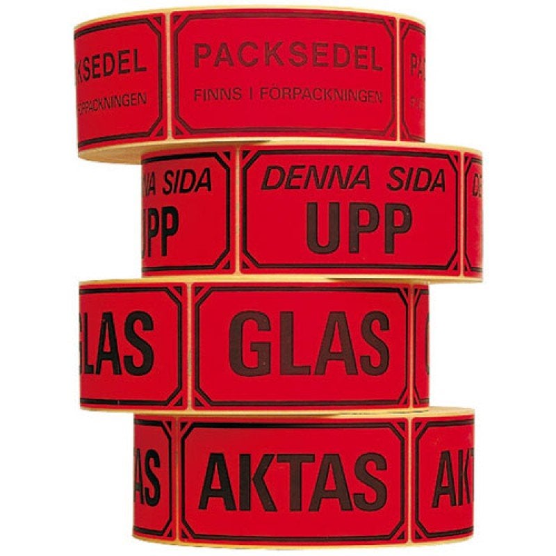 Varningsetikett Aktas 1000/rl