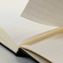Reporter notepad A6 blank svart