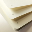 Reporter notepad A6 blank svart