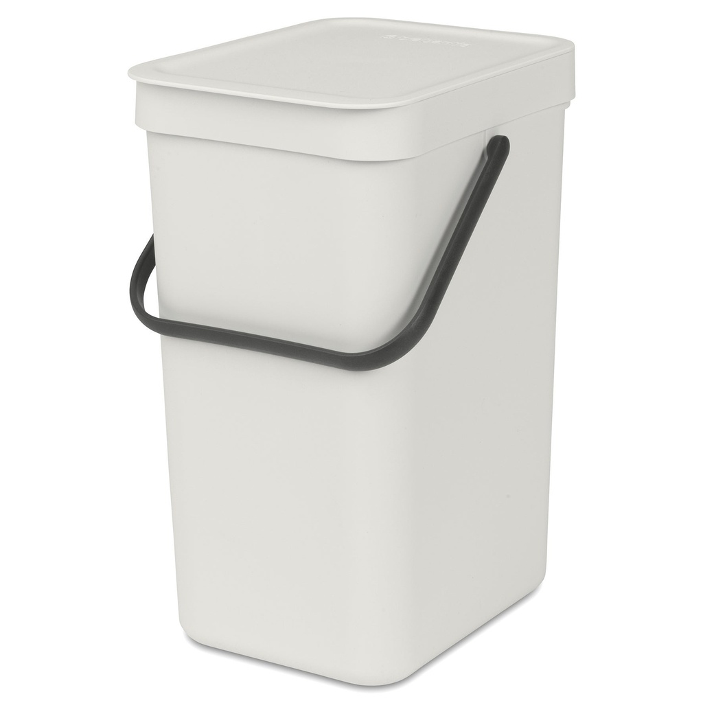 Avfallshink Sort&Go Ljusgrå12L