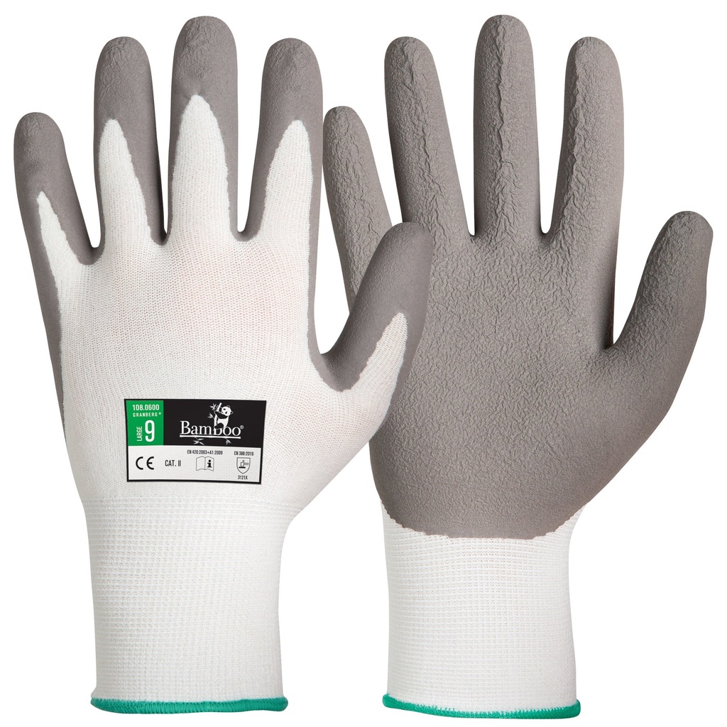 Montagehandskar bambu/latex 11