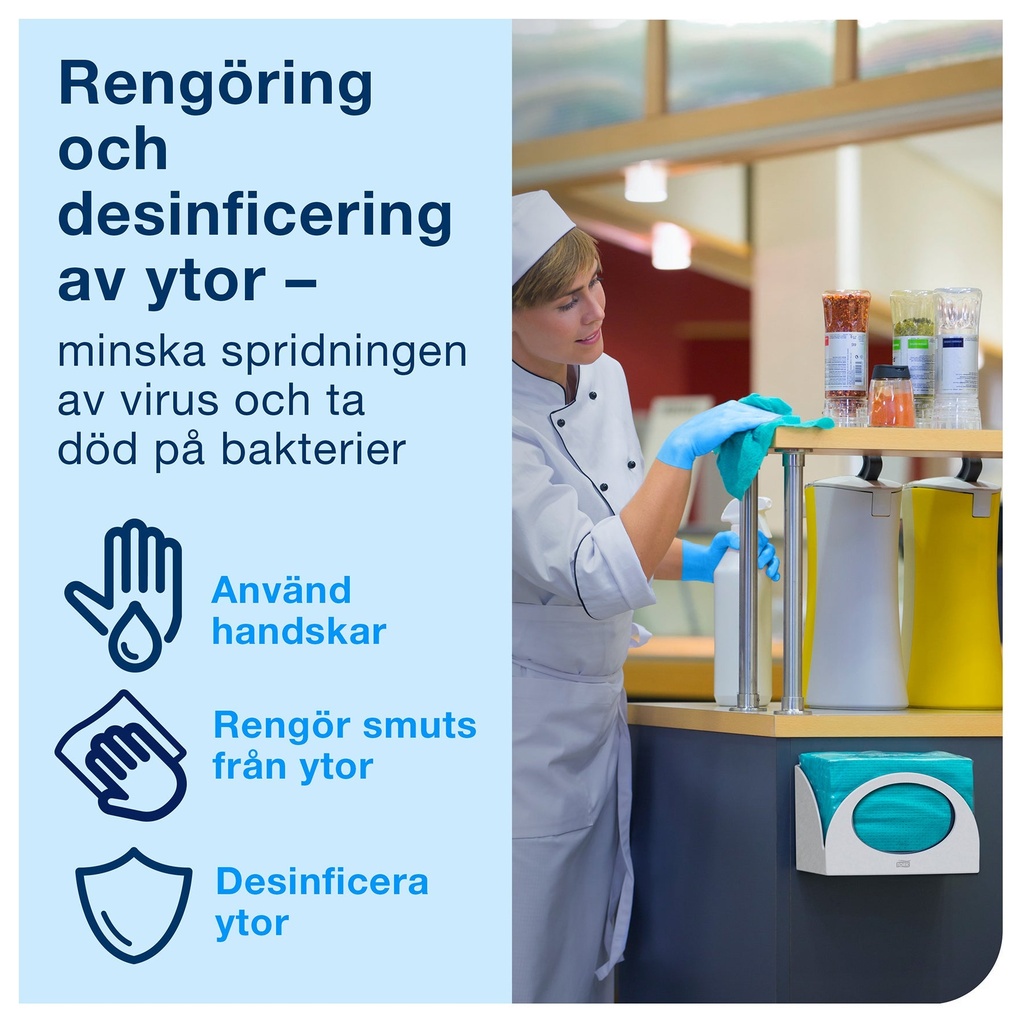Rengöringsduk Tork Gul W8 40/
