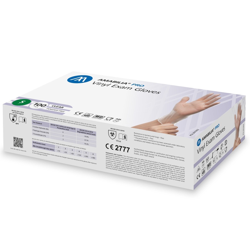 Vinylhandske Transp XL 100-fp