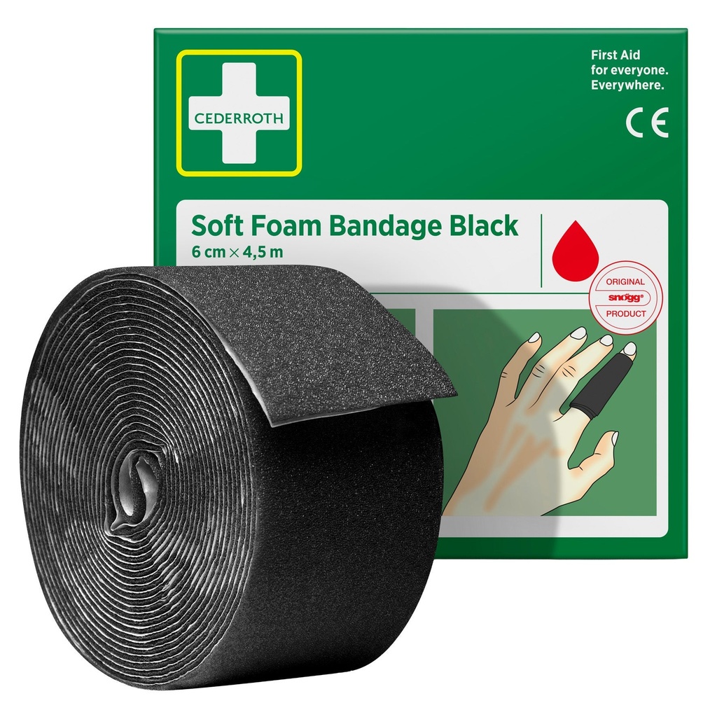 Soft BLACK 6cmx4,5m Cederroth