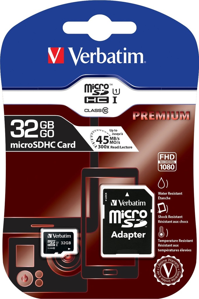 Verbatim SDHC/MicroSDHC 32GB