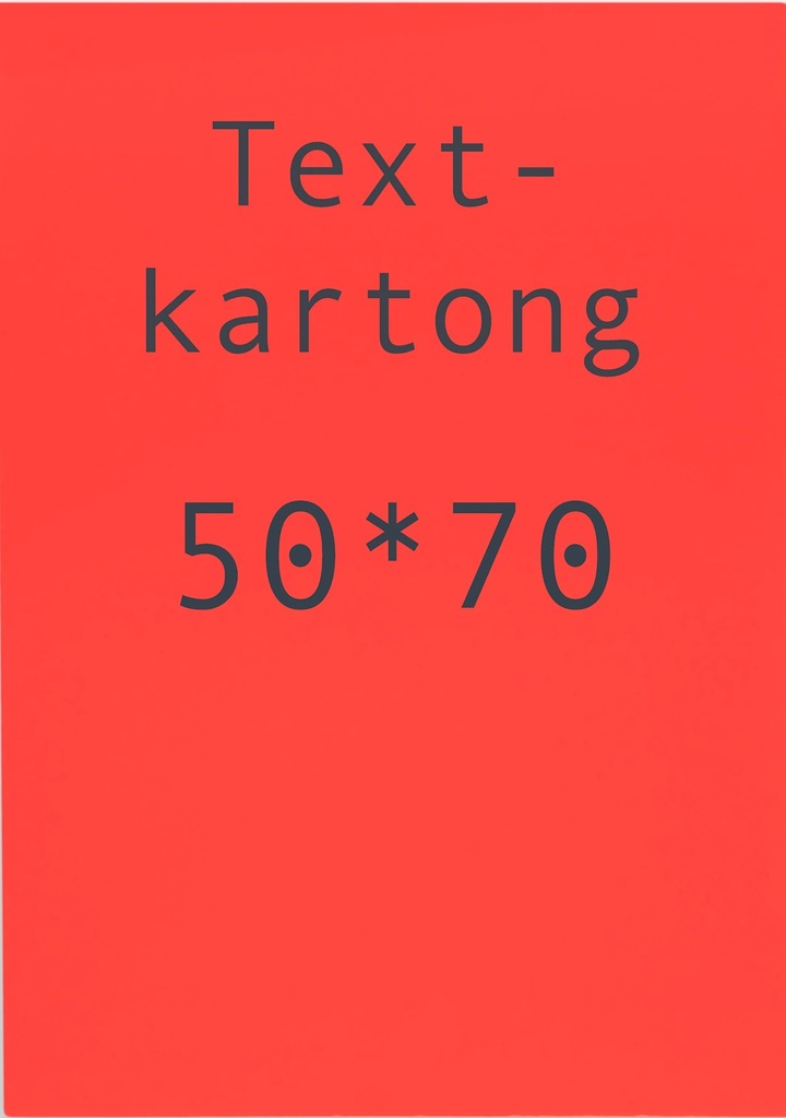 Kartong 50x70cm fl.röd  10/fp
