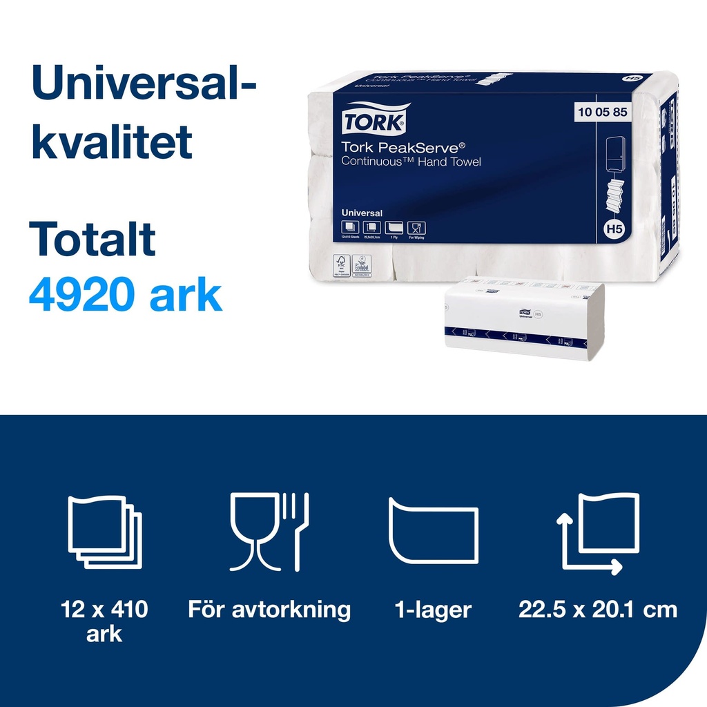Tork PeakServe Handduk
