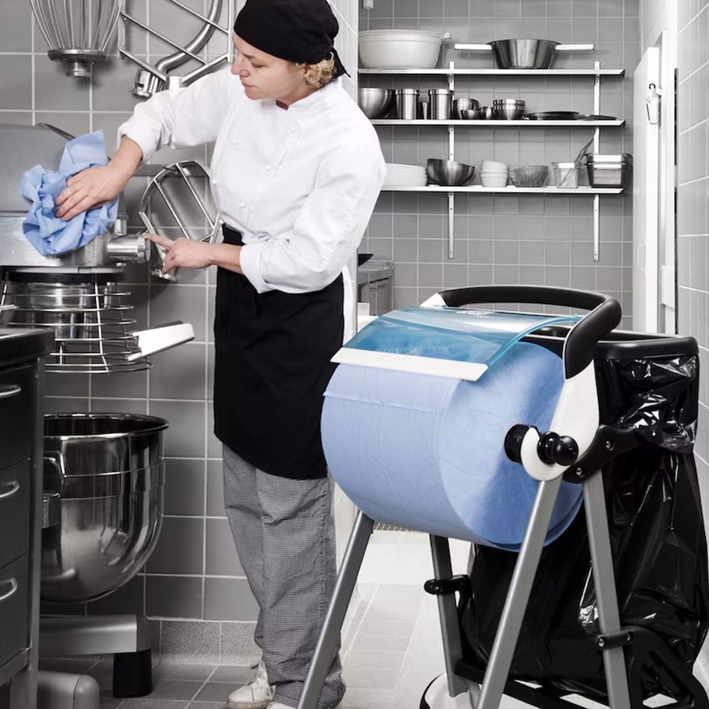 Tork Golvställ W1 vit/turkos