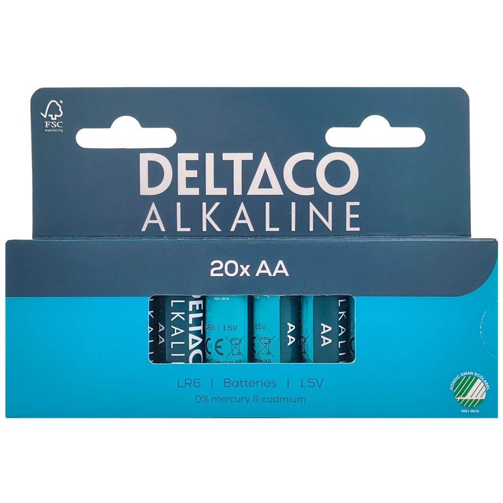 Batteri Alk AA LR6 20/fp