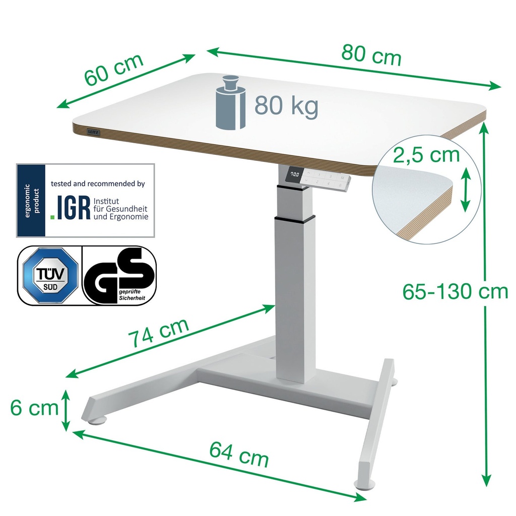 Skrivbord Ergo Höj-sänkbart el