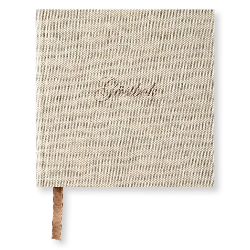 Gästbok PS rough linen
