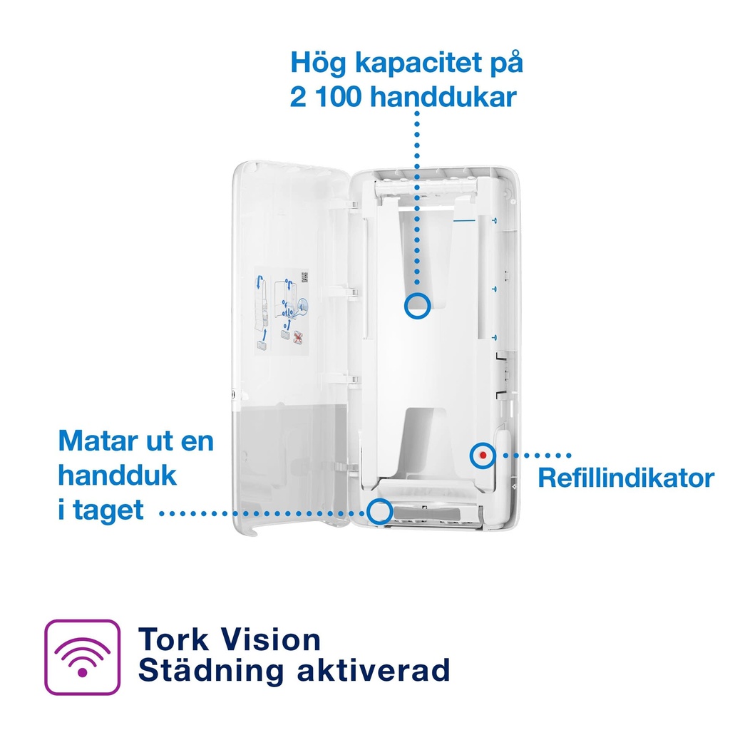 Tork Dispenser PeakServe vit