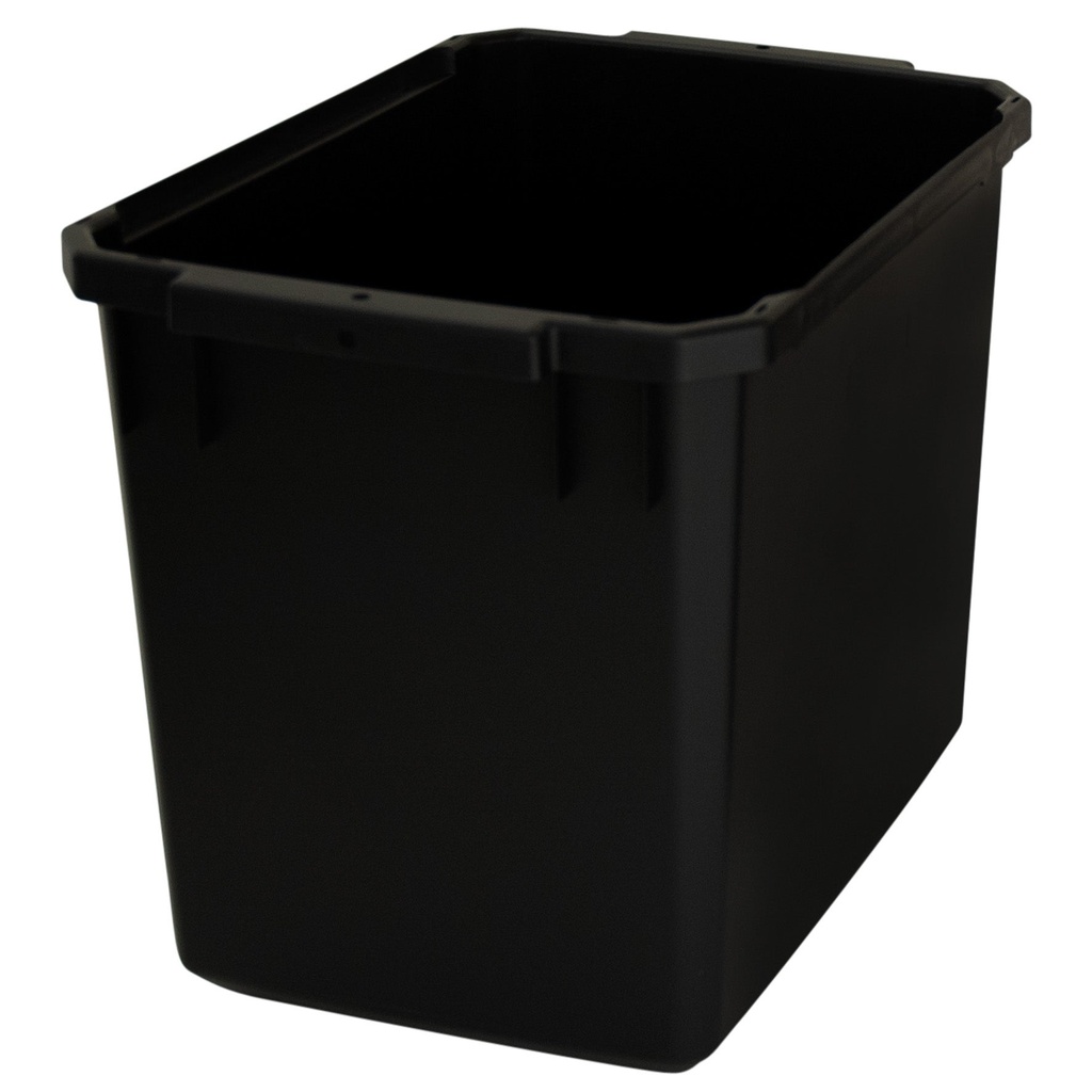 PLASTKÄRL 25 L SVART ÅTERVUNNE