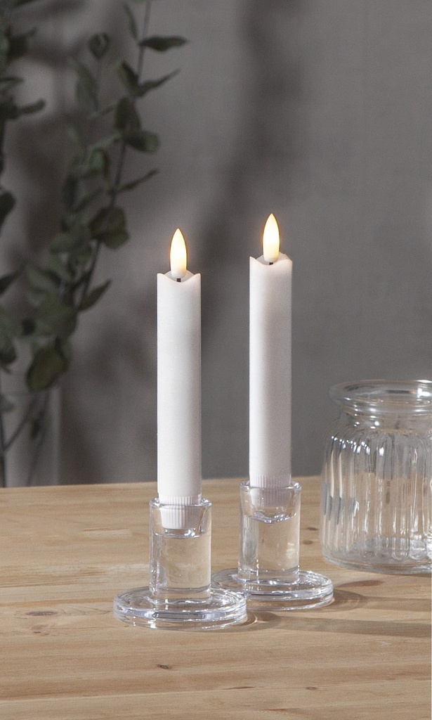 Antikljus Flamme 15cm 2-p