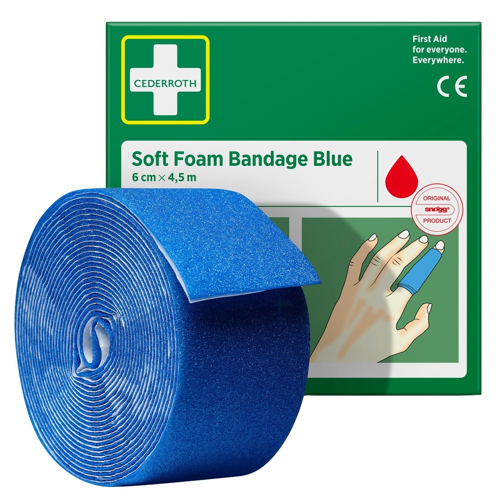 Bandage Soft Foam Bandage Blue