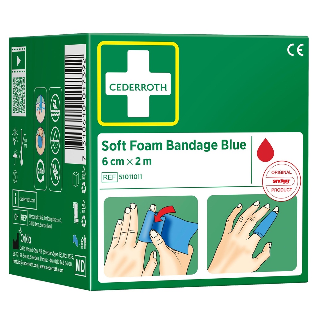 Bandage Soft Foam Bandage Blue