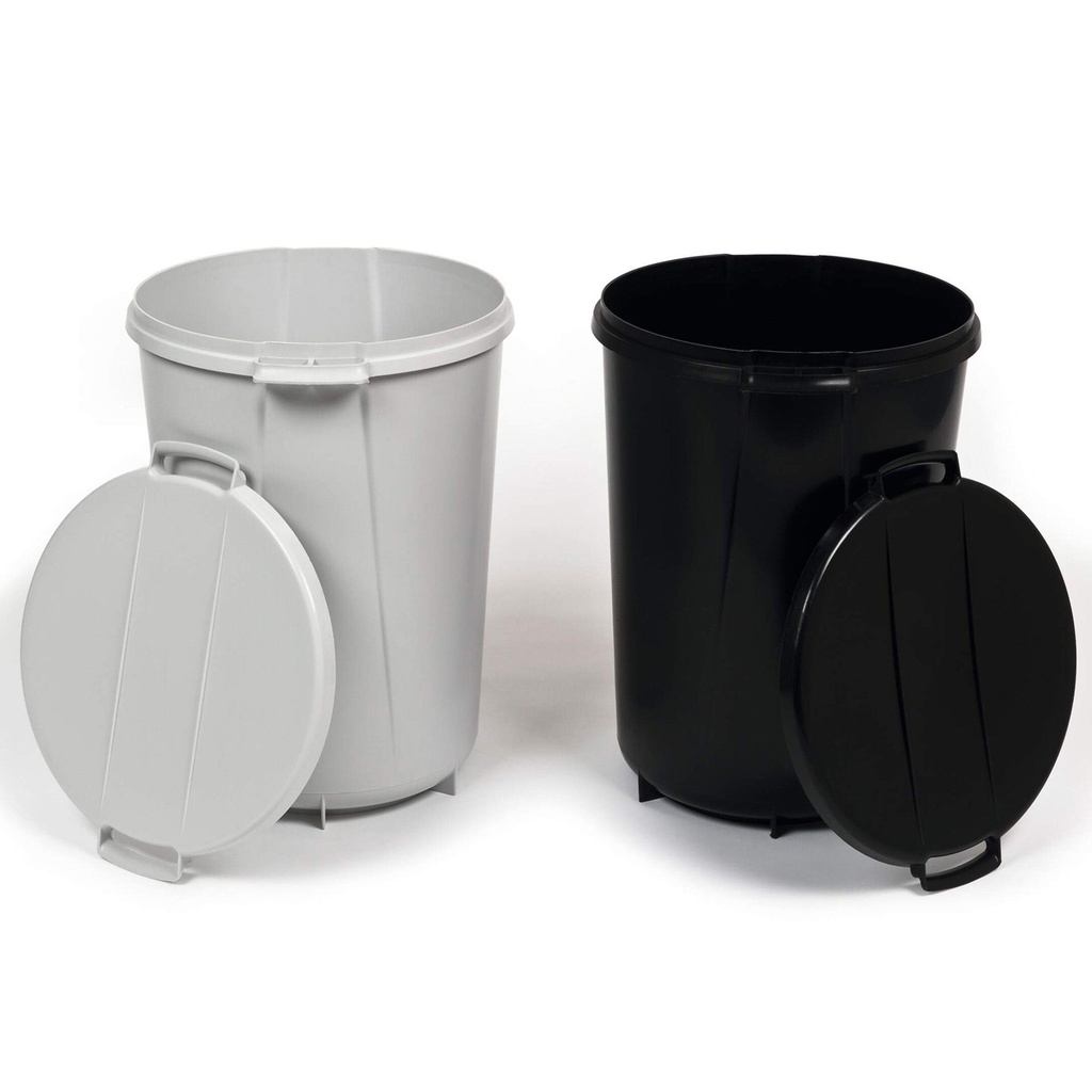 Lock DURABIN LID ROUND 40 grå