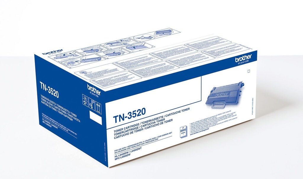 Toner Brother TN3520 svart 20k