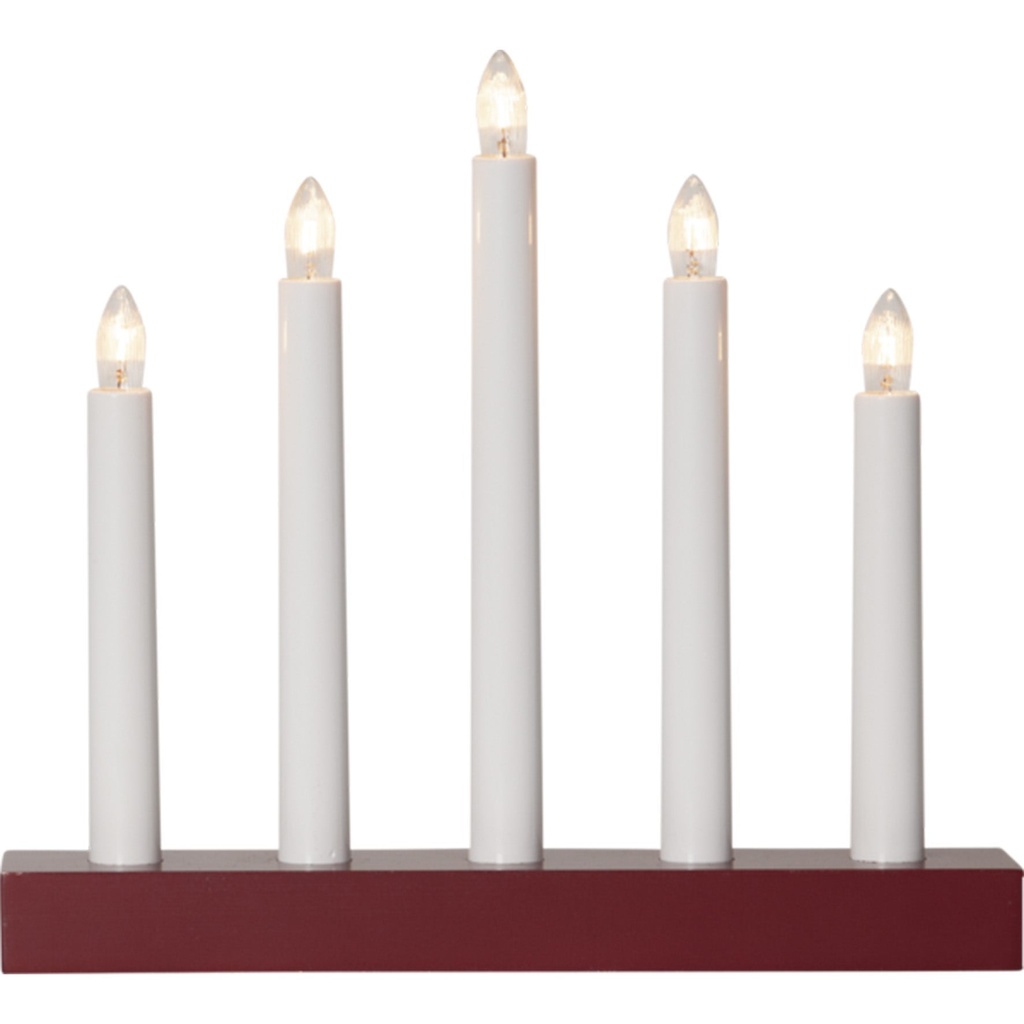 Ljusstake INEZ röd