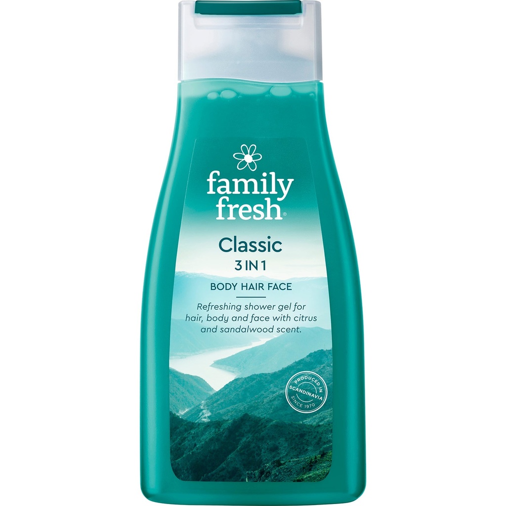 Duschtvål Family Fresh 3in1
