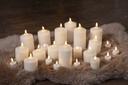 Blockljus LED Flamme D7,5 H12