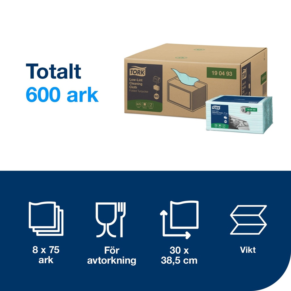 Rengördningsduk Tork W8 75/