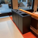 Sorteringskärl 125L sv.kvadrat