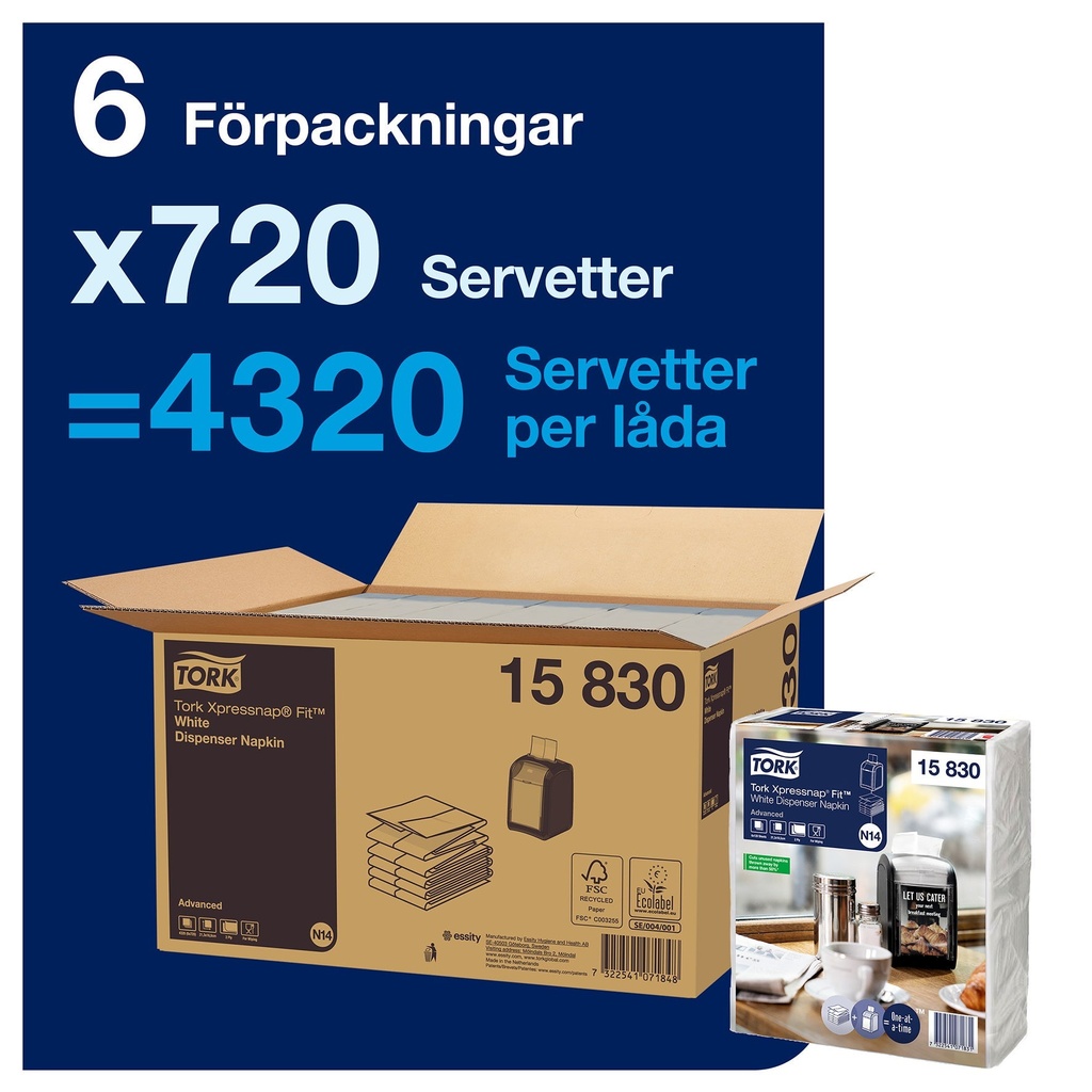 Tork Xpressnap Fit® Vit D.....