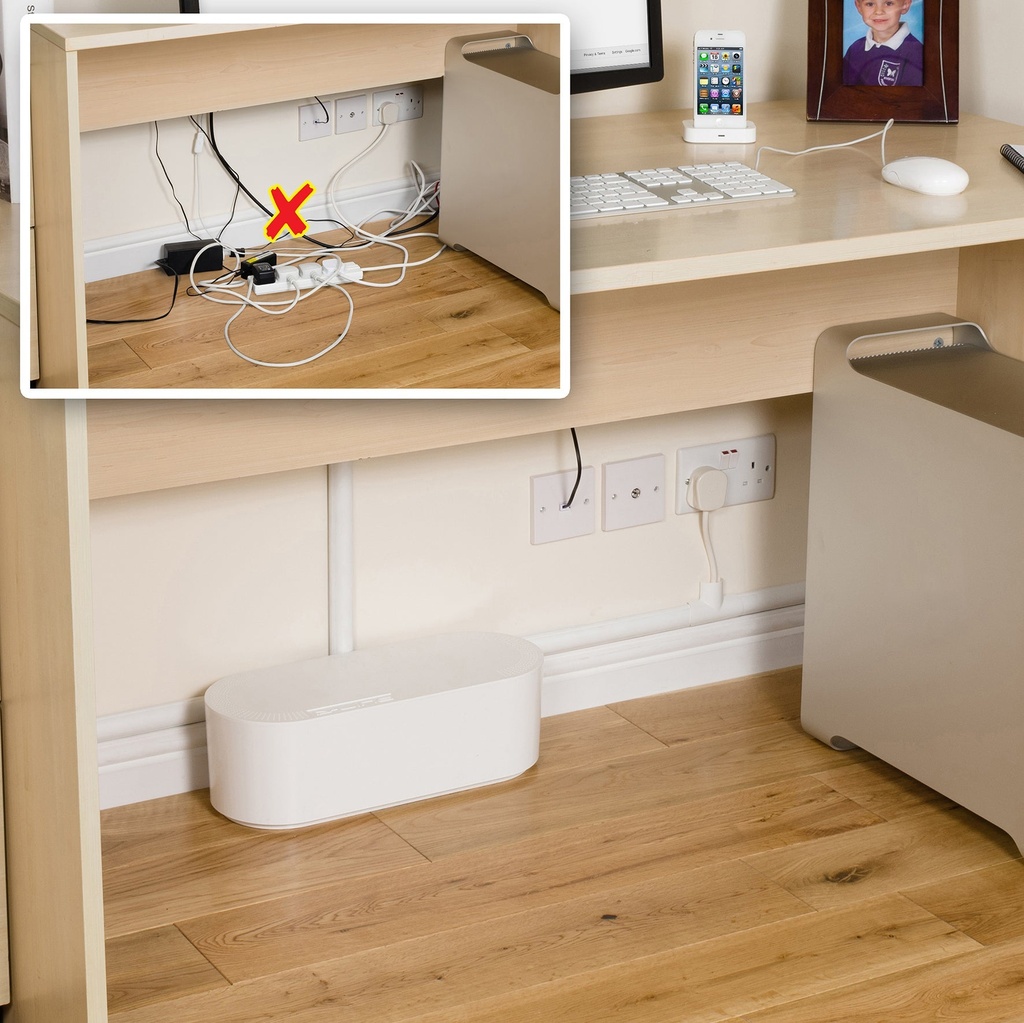 Kabelbox liten vit