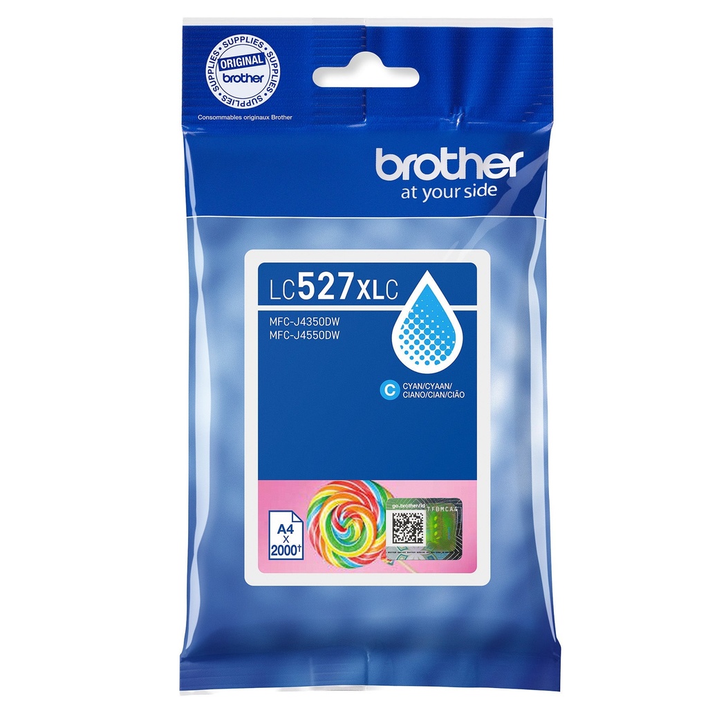 Bläck Brother LC527XLC 2K Cyan