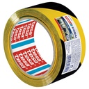 Varningstejp gul/svart 50mmx33m
