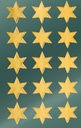 Stickers stjärnor guld 30/fp