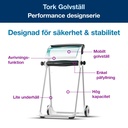 Tork Golvställ W1 vit/turkos