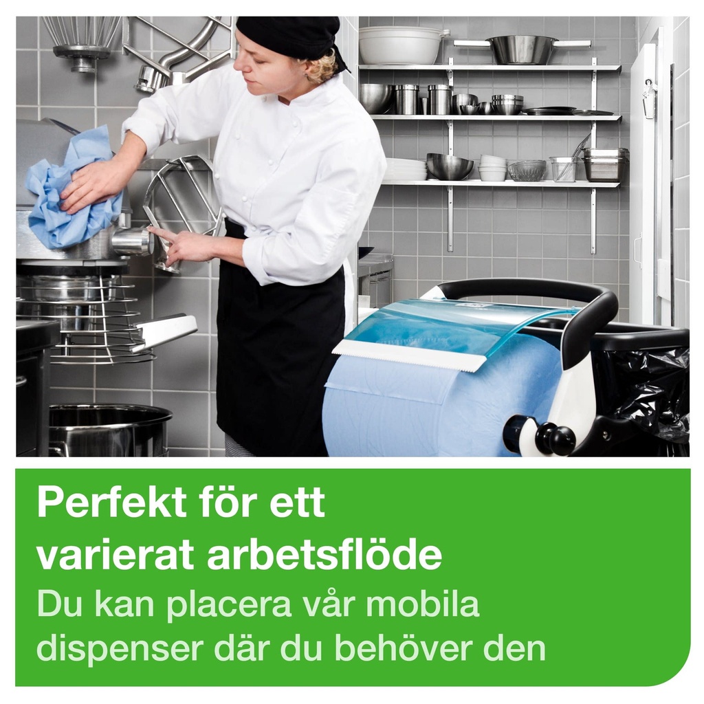 Tork Golvställ W1 vit/turkos