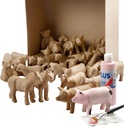 Pappfigurer djur 8-12cm 60/fp